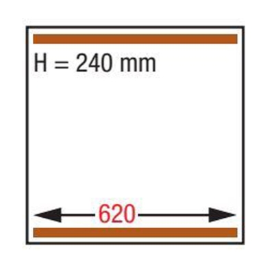 Machine sous-vide, double chambre 620x500xh240 mm. - 100 m3/h CF-165T/S